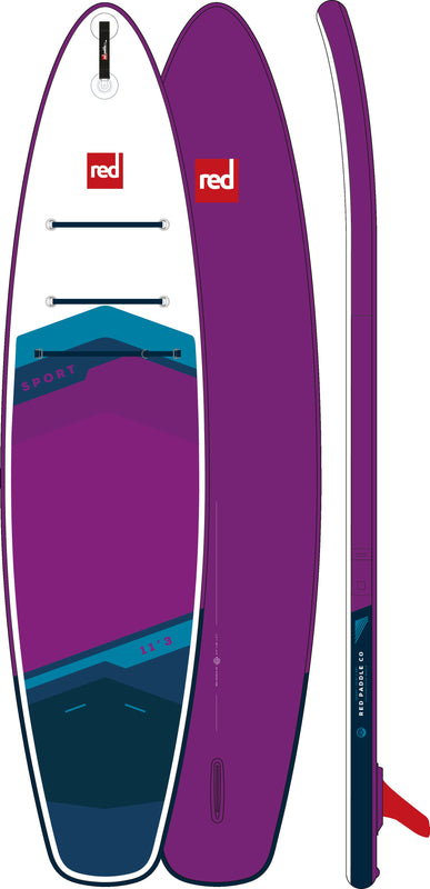 11'3" Sport Purple MSL Inflatable Paddle Board Package