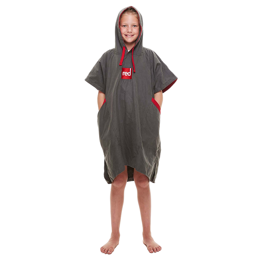 Kids Quick Dry Microfibre Changing Robe - Grey