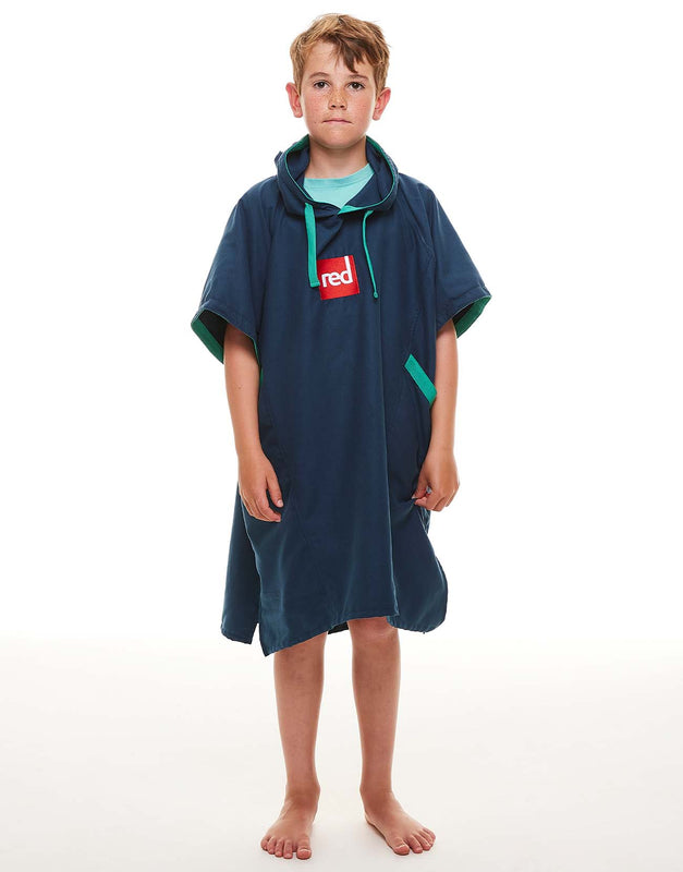 Quick Dry Microfibre Kid's Hooded Towel Robe - Navy