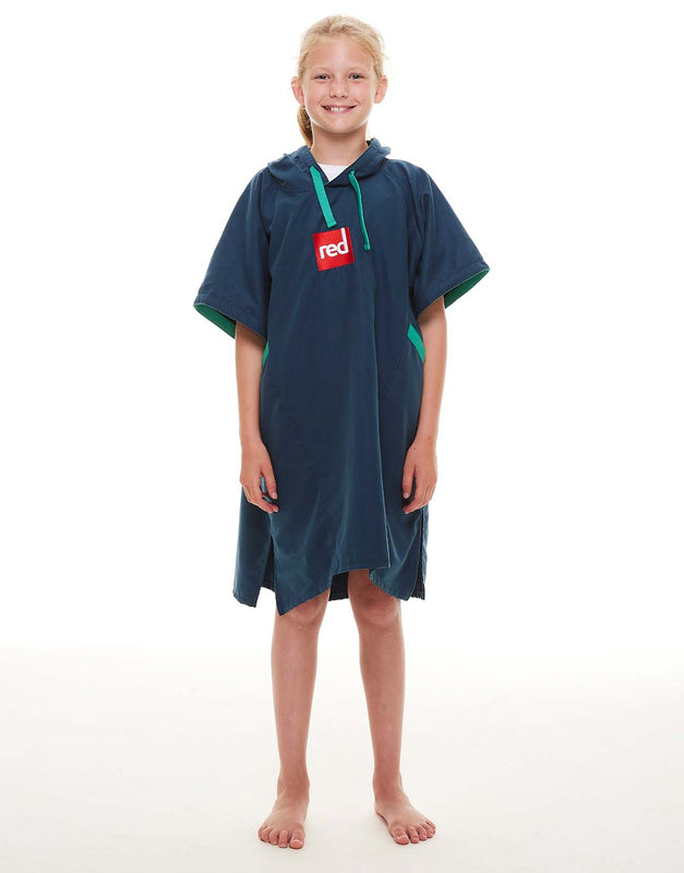 Quick Dry Microfibre Kid's Hooded Towel Robe - Navy