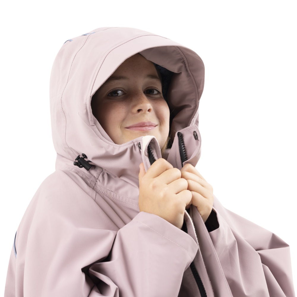 Kids’ Long Sleeve Dry Waterproof Changing Robe Alter EVO Pro - Salty Pink