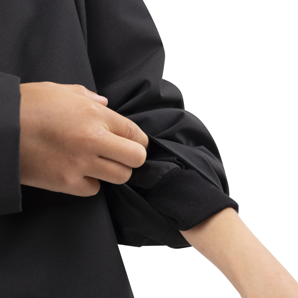 Kids’ Long Sleeve Dry Waterproof Changing Robe Alter EVO Pro - Stealth Black