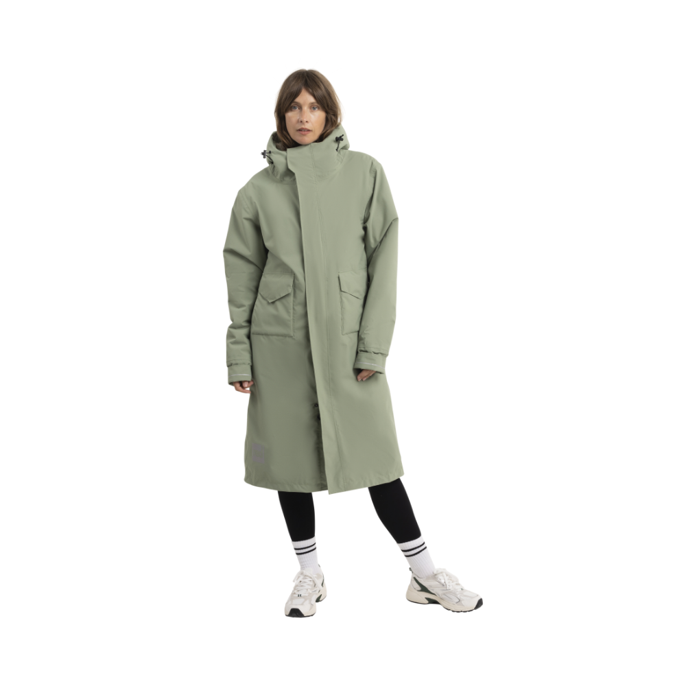 Women's EVO Pro Slimline Waterproof Parka Jacket - Sage Green