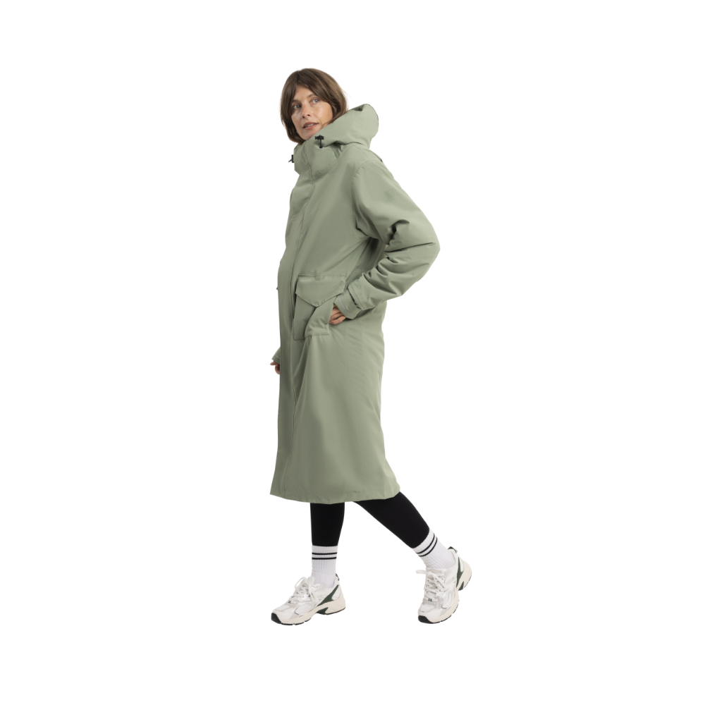 Women's EVO Pro Slimline Waterproof Parka Jacket - Sage Green