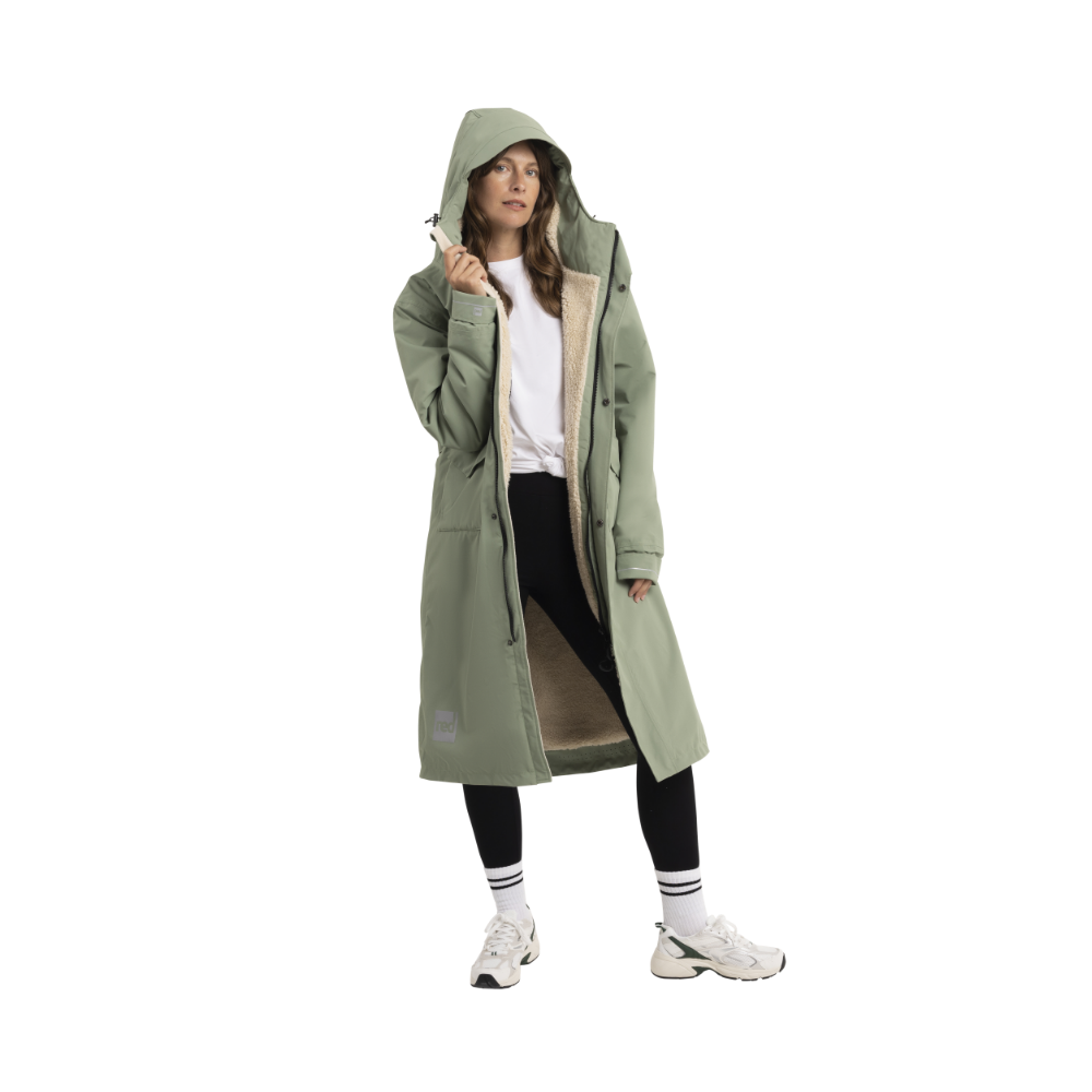 Women's EVO Pro Slimline Waterproof Parka Jacket - Sage Green