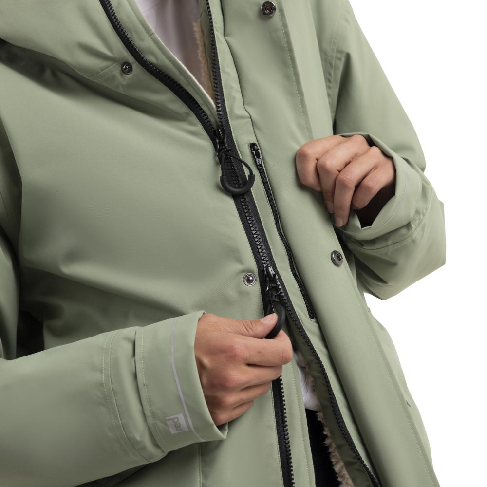 Women's EVO Pro Slimline Waterproof Parka Jacket - Sage Green