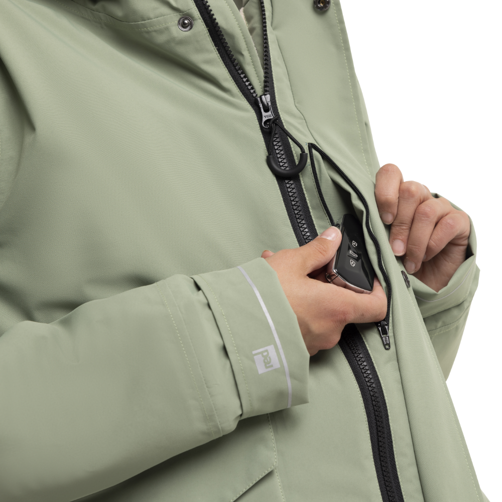Women's EVO Pro Slimline Waterproof Parka Jacket - Sage Green