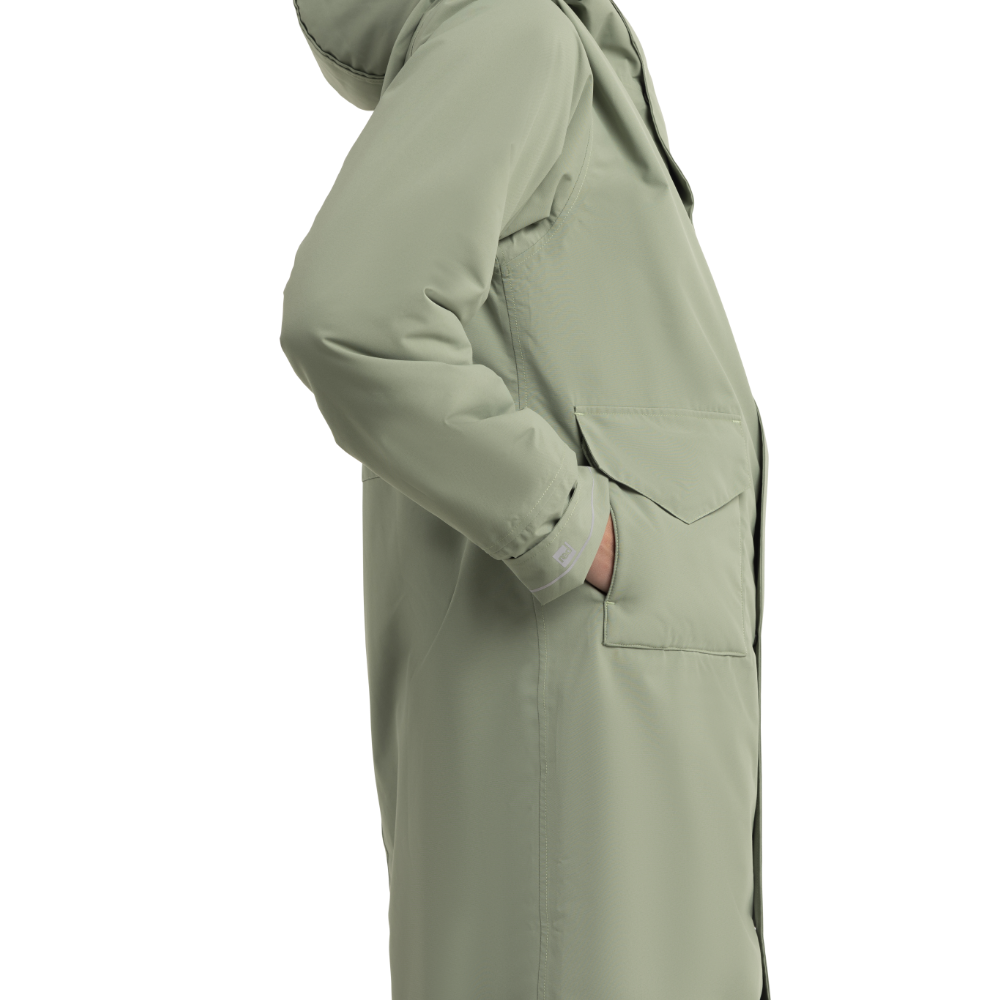 Women's EVO Pro Slimline Waterproof Parka Jacket - Sage Green