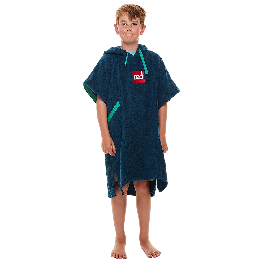 Kids Towelling Change Robe - Navy