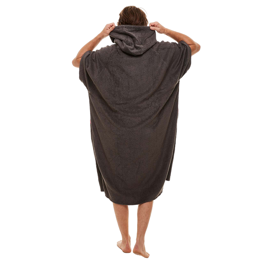 Men's Towelling Change Robe - Grey