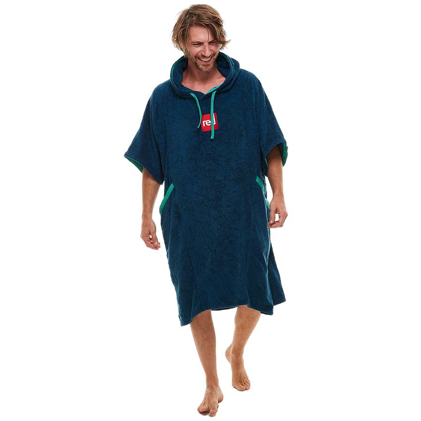 Men's Towelling Change Robe - Navy