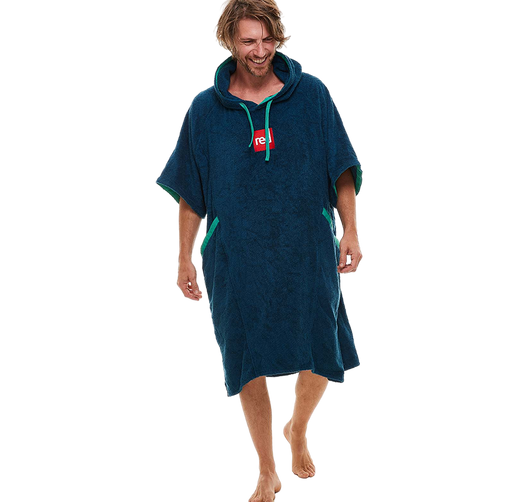 Men's Adult Hooded Towel Robe - Navy