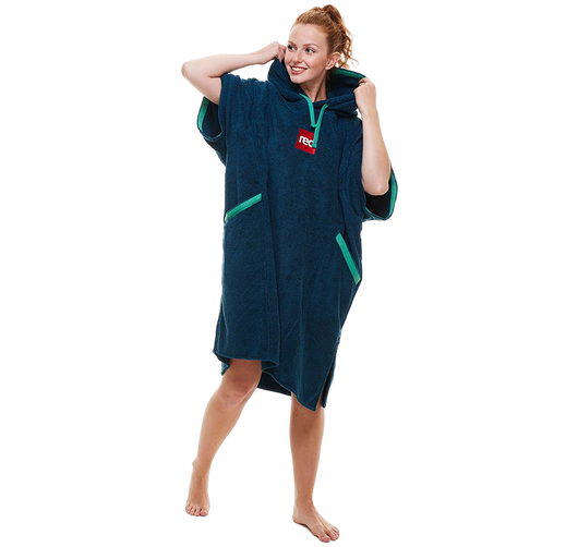 Women's Adult Hooded Towel Robe - Navy