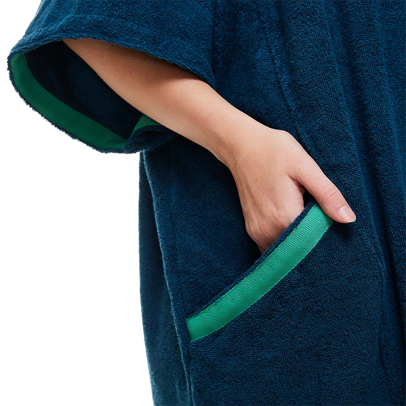 Women's Adult Hooded Towel Robe - Navy