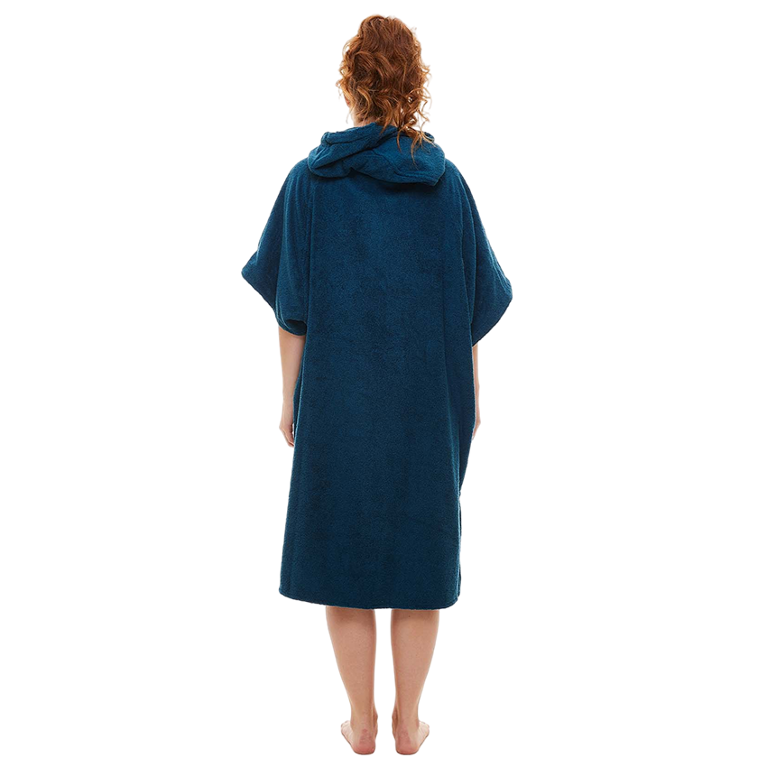 Women's Towelling Change Robe - Navy