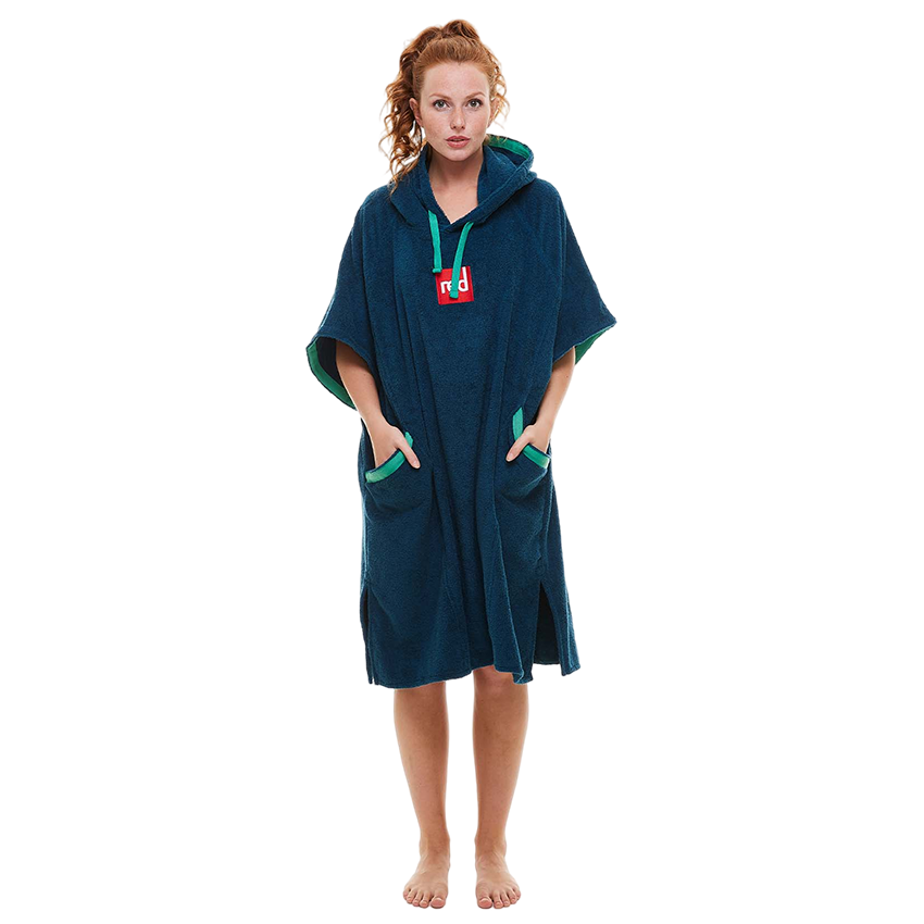 Women's Towelling Change Robe - Navy