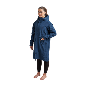 Women's Pursuit Waterproof Lightweight Changing Robe Jacket - Ocean Blue