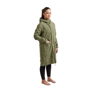 Women's Pursuit Waterproof Lightweight Changing Robe Jacket - Olive Green