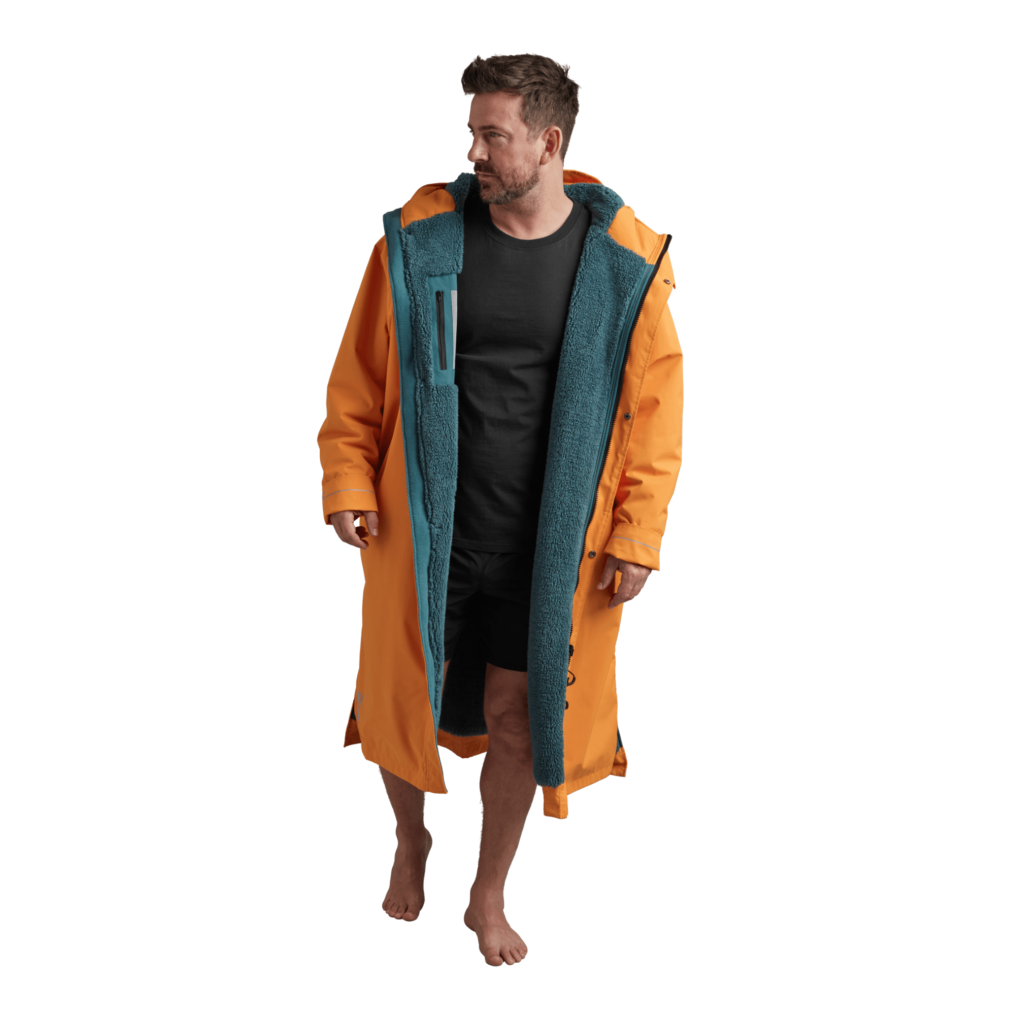 Men's Long Sleeve Waterproof Dry Changing Robe Alter Evo - Bitter Orange