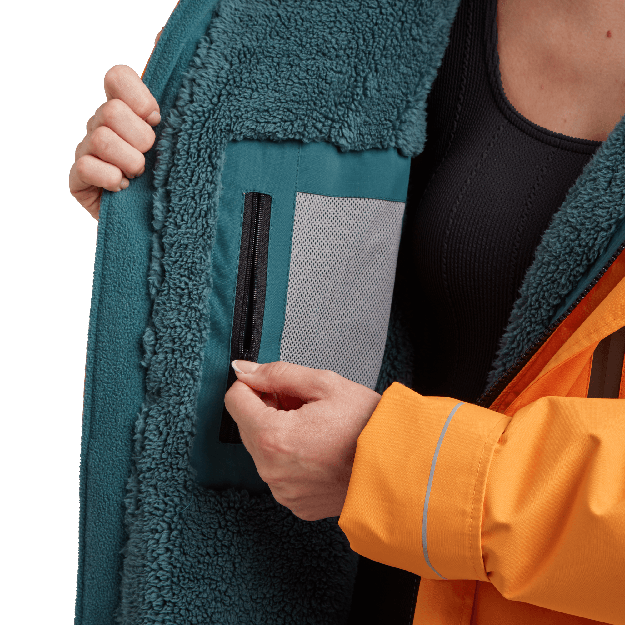 Women's Long Sleeve Waterproof Dry Changing Robe Alter Evo - Bitter Orange