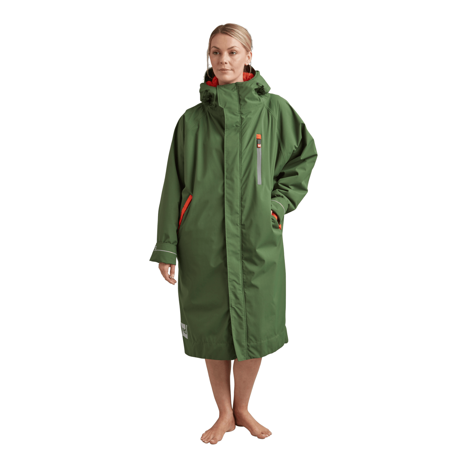 Women's Long Sleeve Waterproof Dry Changing Robe Alter Evo - Forest Green