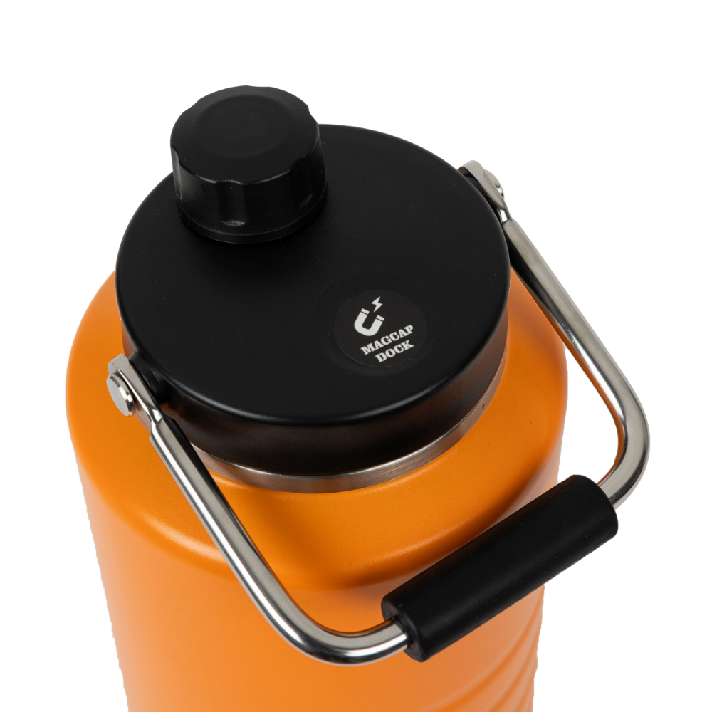 Insulated Stainless Steel Canteen Bottle 2L - Bitter Orange