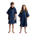 Kids' Hooded Quick Dry Microfibre Poncho Changing Robe - Admiral Blue