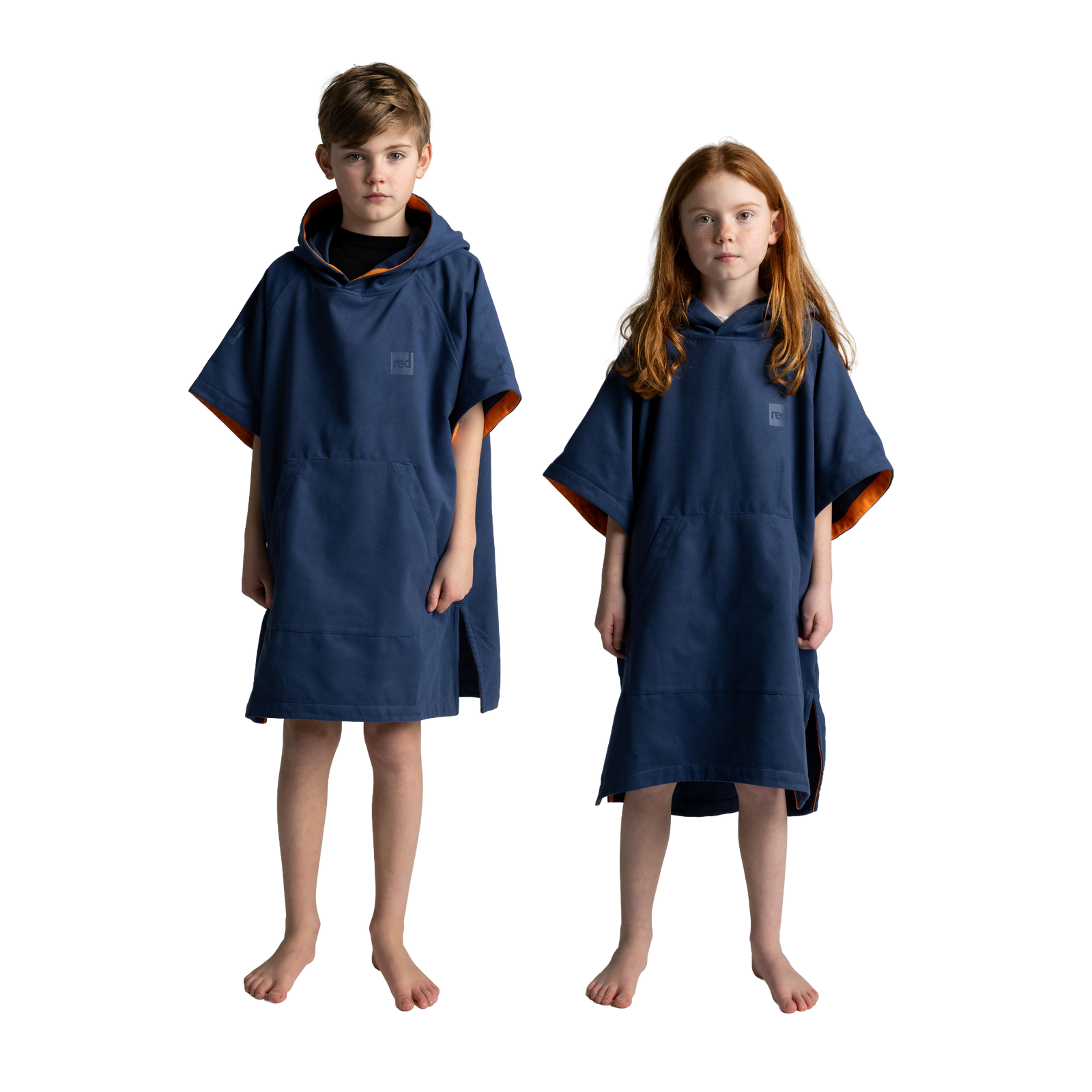 Kids' Hooded Quick Dry Microfibre Poncho Changing Robe - Admiral Blue
