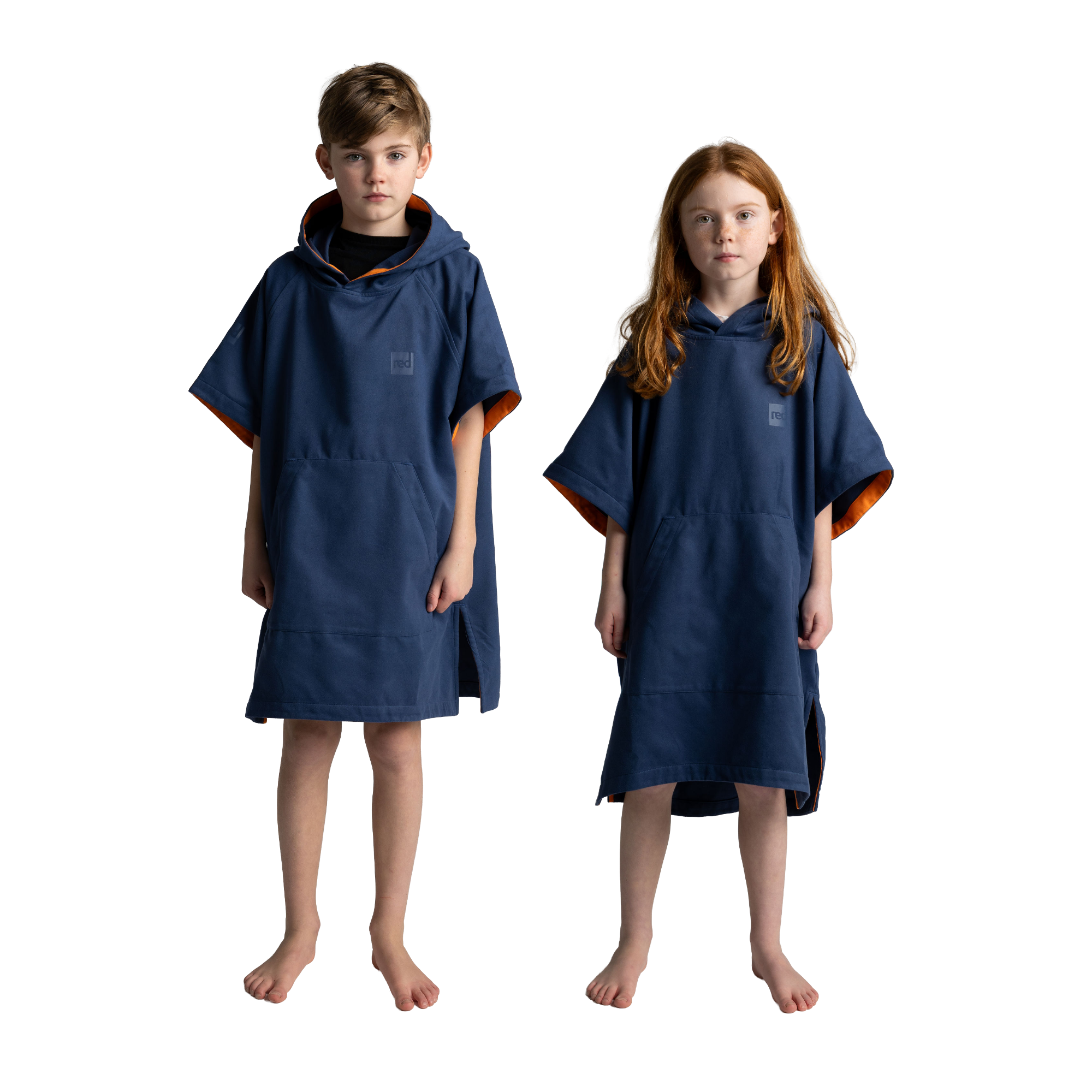 Kids' Hooded Quick Dry Microfibre Poncho Changing Robe - Admiral Blue