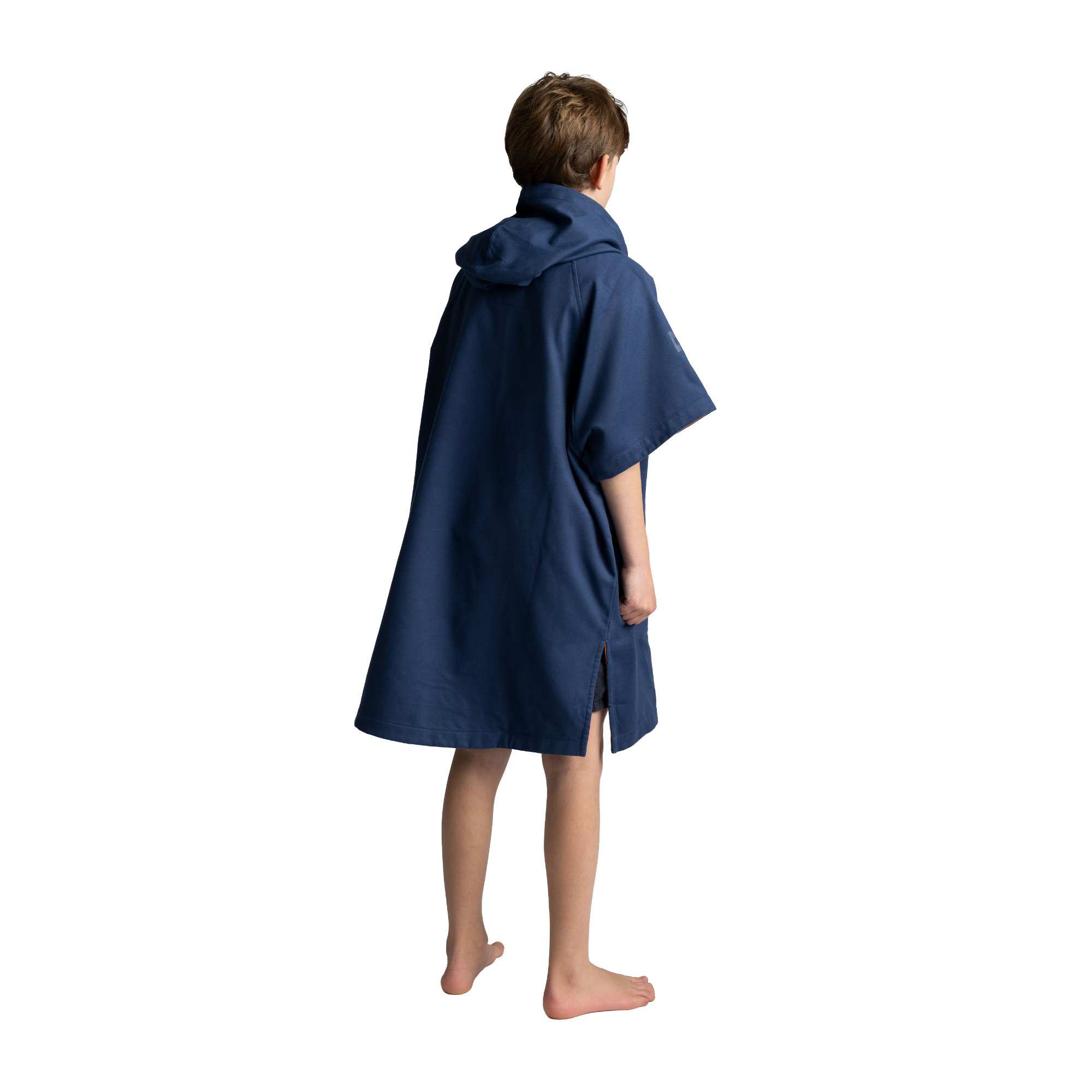 Kids' Hooded Quick Dry Microfibre Poncho Changing Robe - Admiral Blue