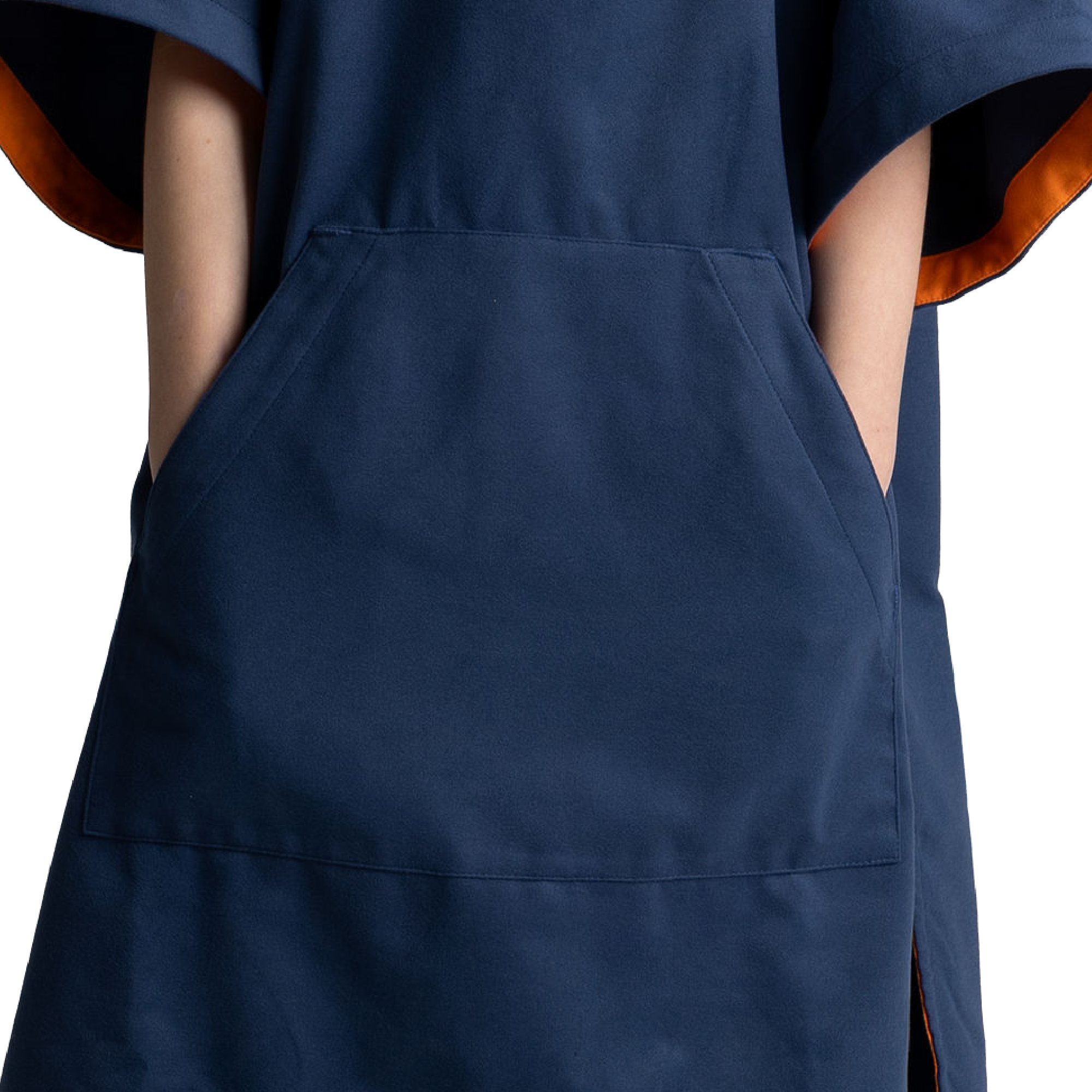 Kids' Hooded Quick Dry Microfibre Poncho Changing Robe - Admiral Blue