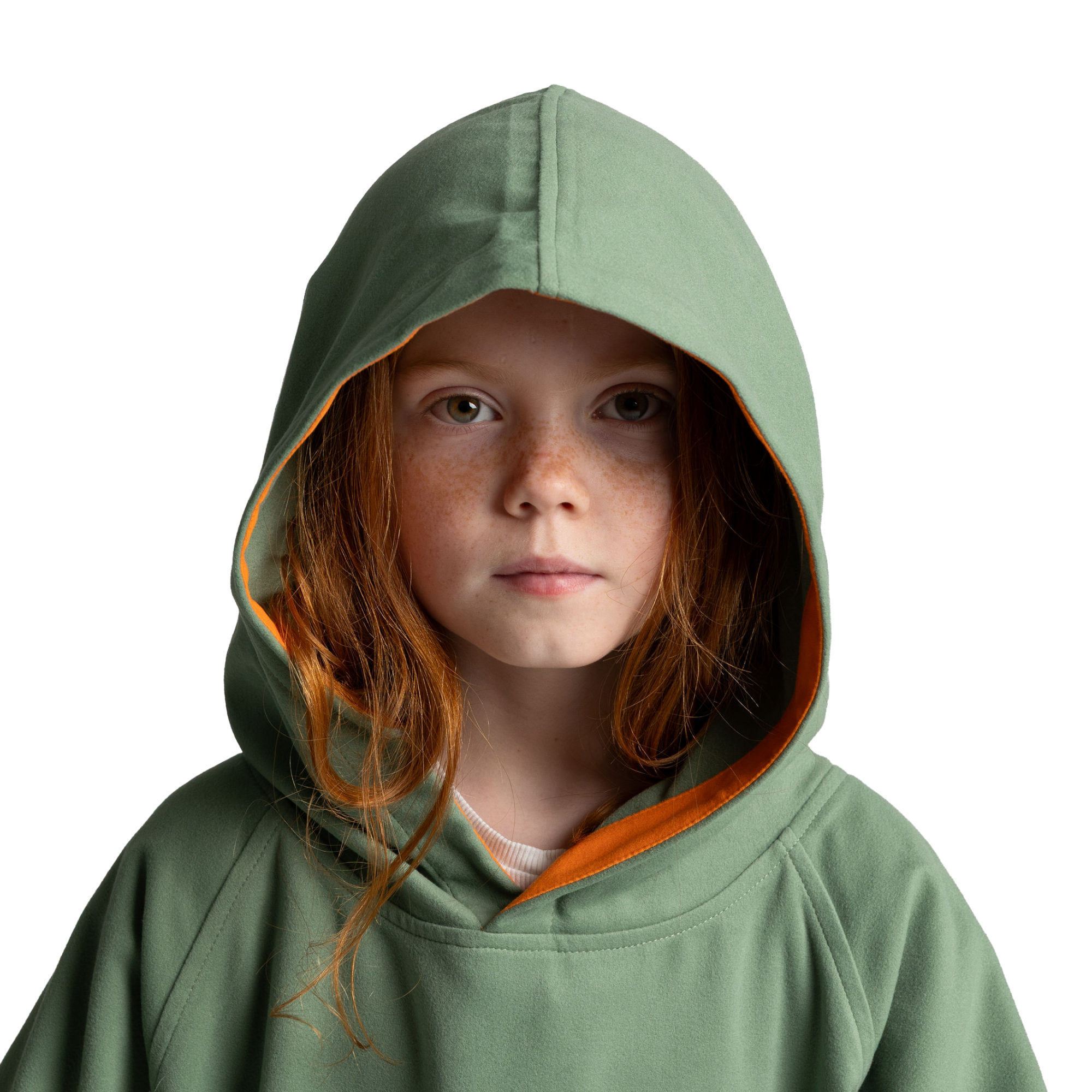 Kids' Hooded Quick Dry Microfibre Poncho Changing Robe - Sage Green