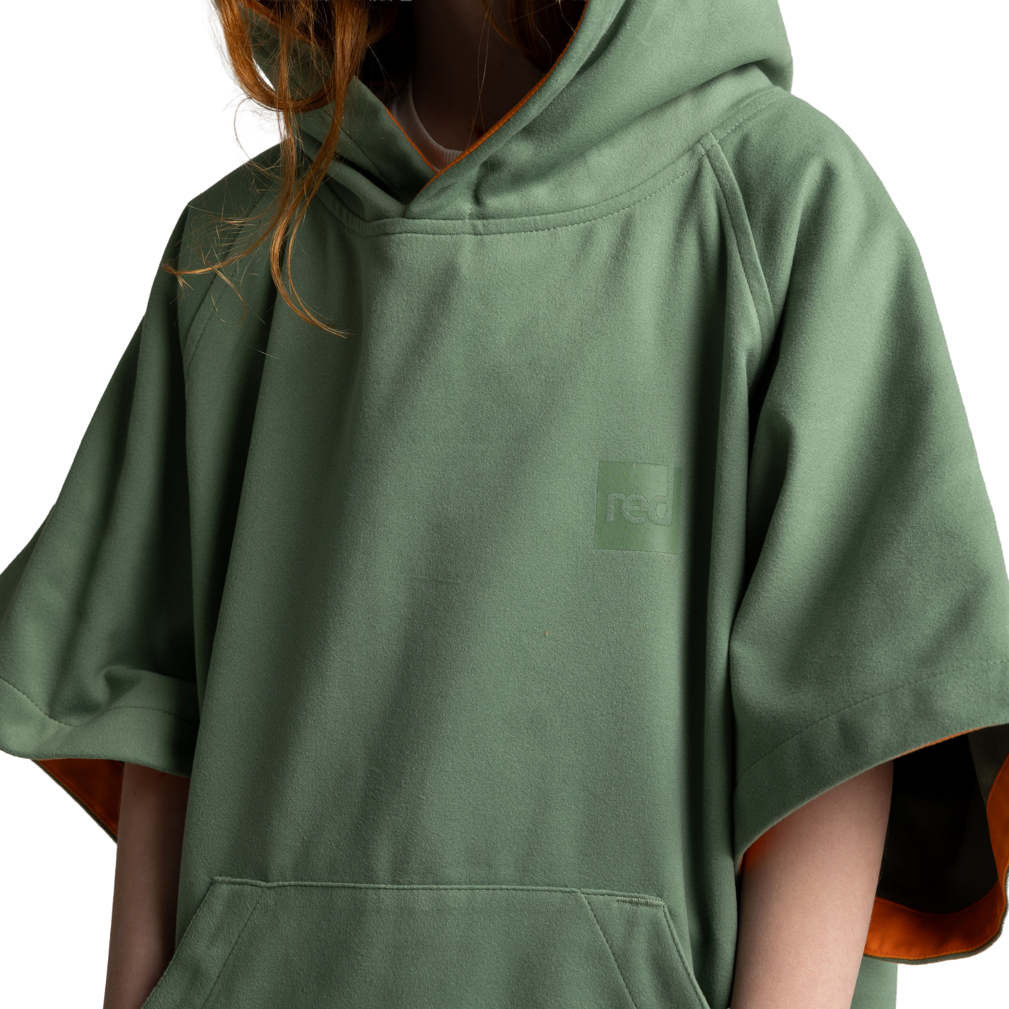 Kids' Hooded Quick Dry Microfibre Poncho Changing Robe - Sage Green