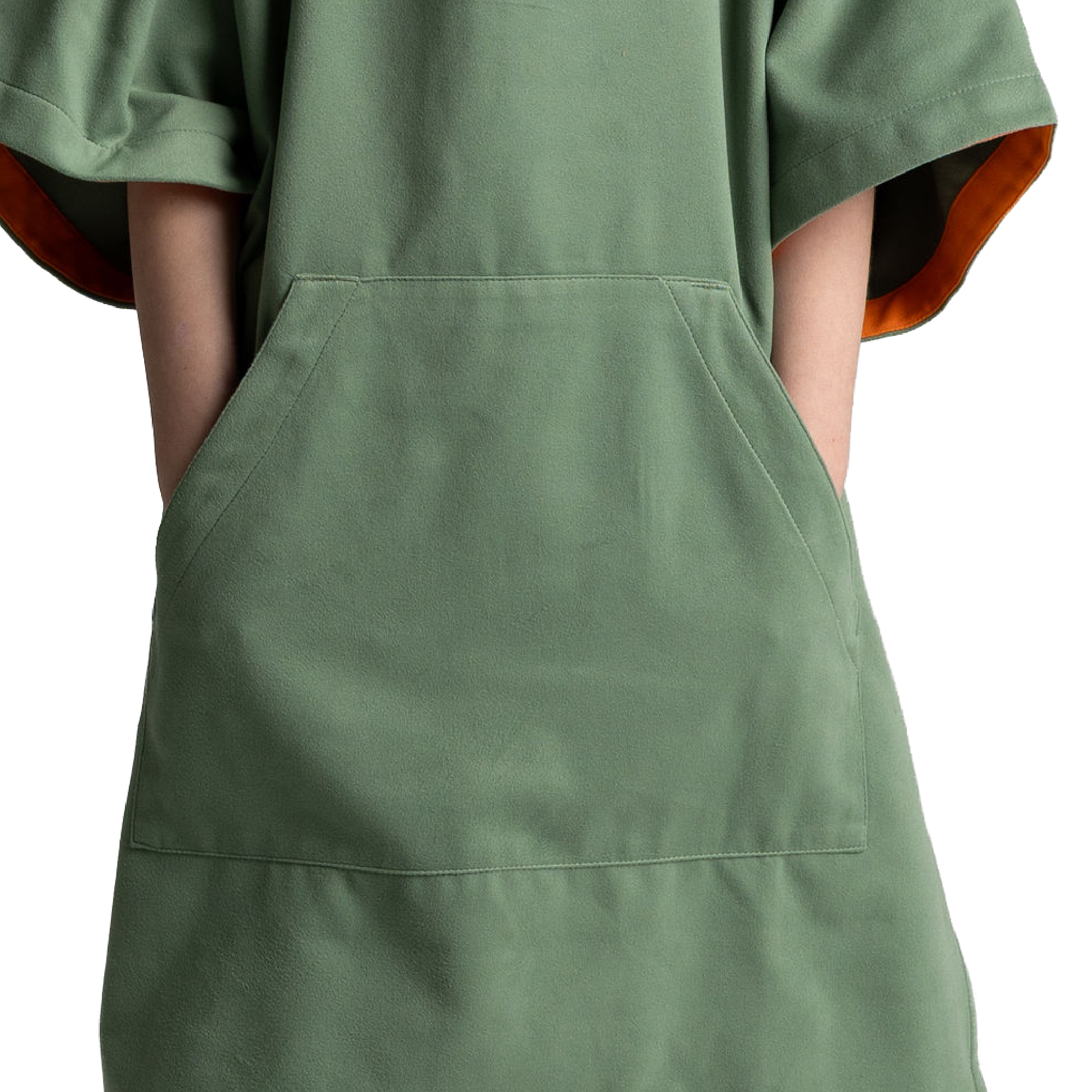 Kids' Hooded Quick Dry Microfibre Poncho Changing Robe - Sage Green