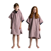 Kids' Hooded Quick Dry Microfibre Poncho Changing Robe - Salty Pink