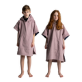 Kids' Hooded Quick Dry Microfibre Poncho Changing Robe - Salty Pink