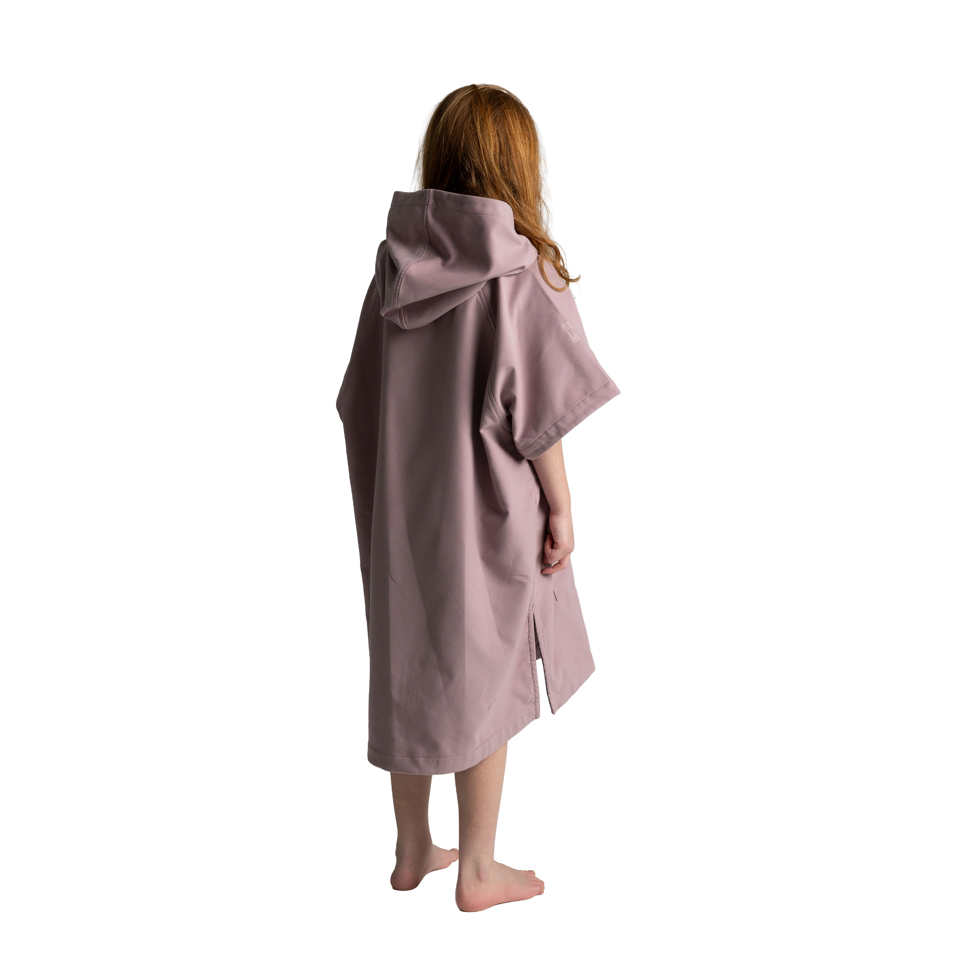 Kids' Hooded Quick Dry Microfibre Poncho Changing Robe - Salty Pink