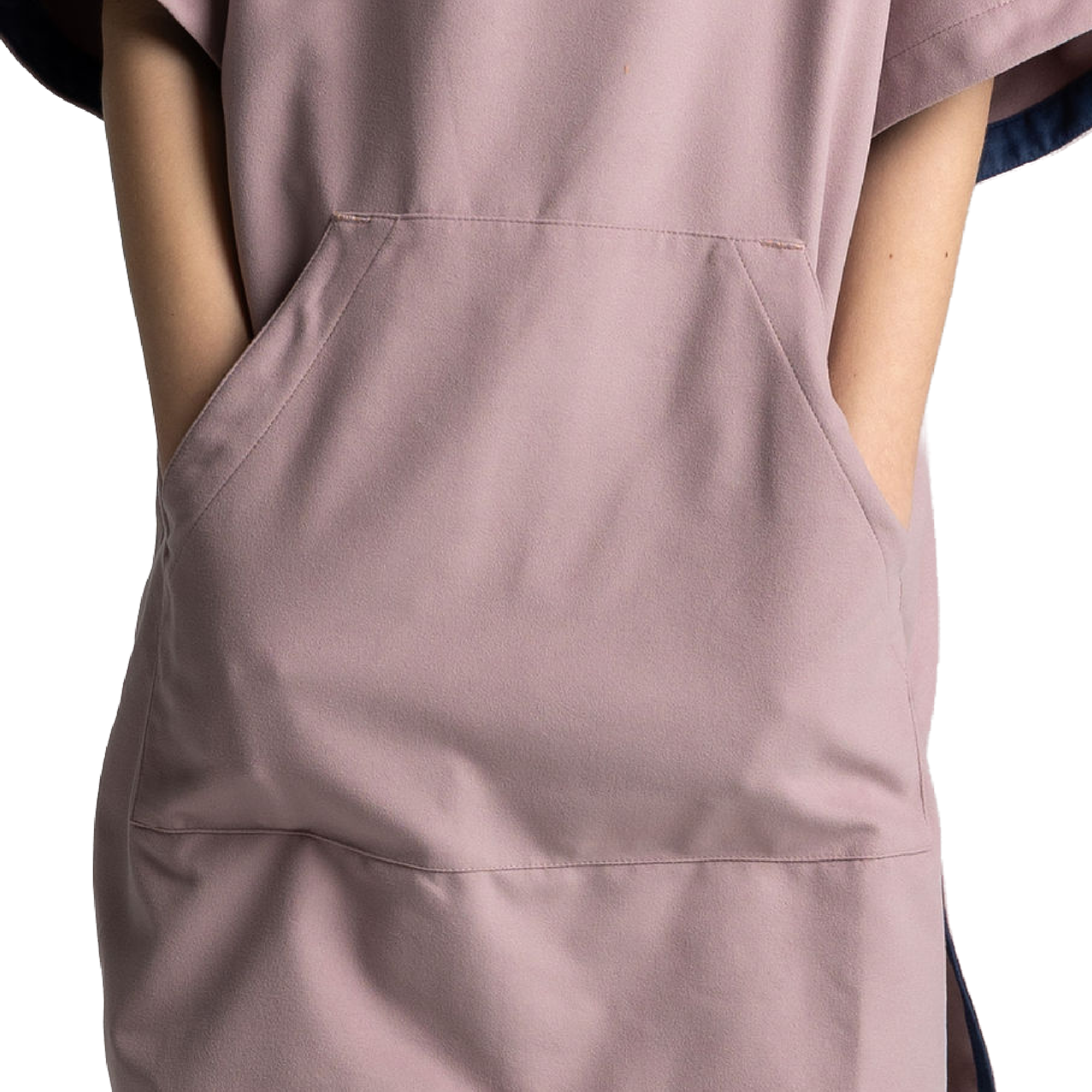 Kids' Hooded Quick Dry Microfibre Poncho Changing Robe - Salty Pink