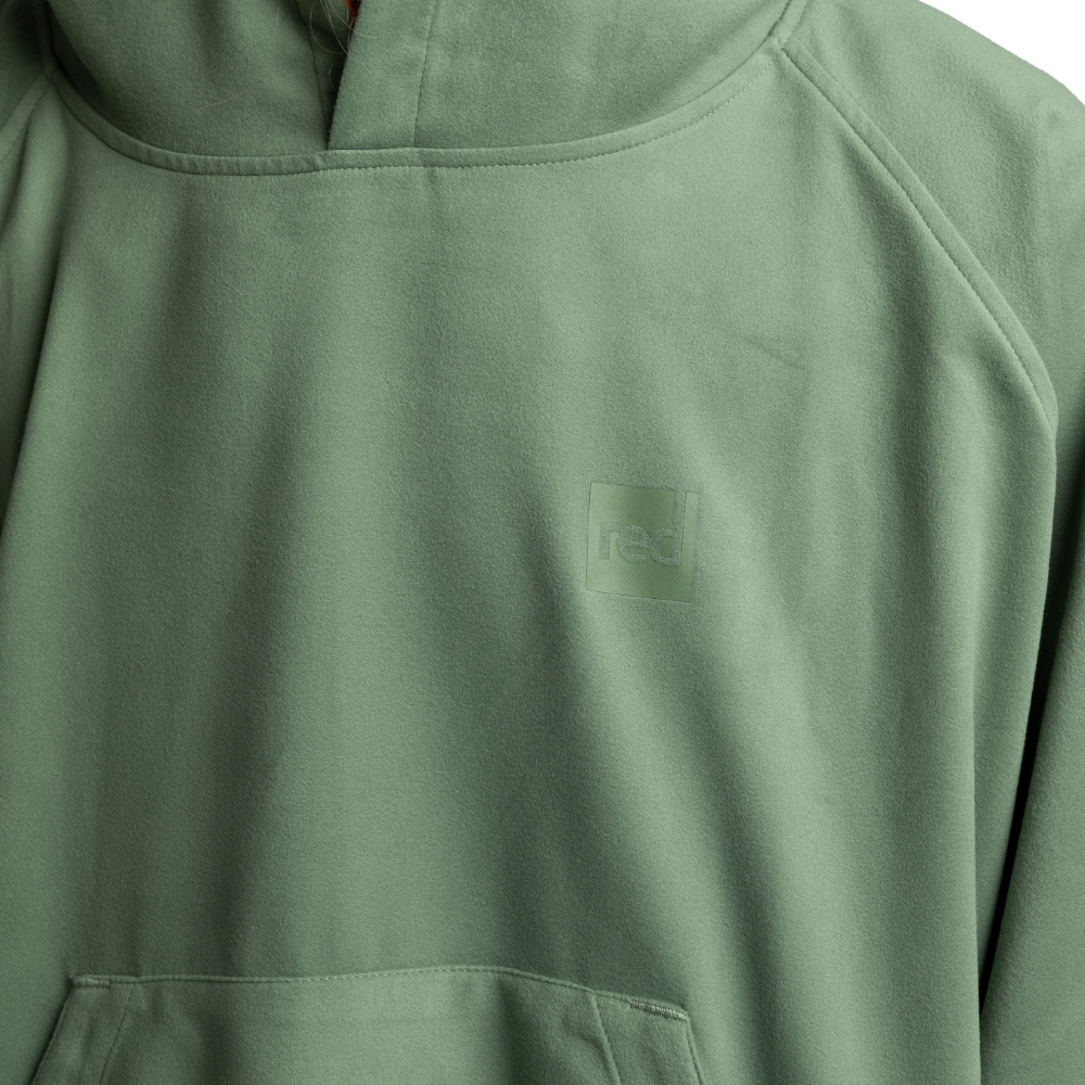 Men's Hooded Quick Dry Microfibre Poncho Changing Robe - Sage Green