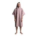 Men's Hooded Quick Dry Microfibre Poncho Changing Robe - Salty Pink