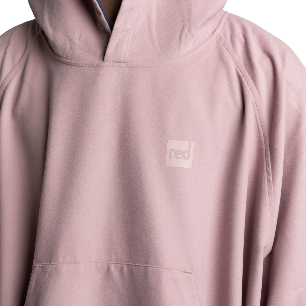 Men's Hooded Quick Dry Microfibre Poncho Changing Robe - Salty Pink