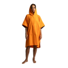 Women's Hooded Quick Dry Microfibre Poncho Changing Robe - Bitter Orange