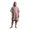 Women's Hooded Quick Dry Microfibre Poncho Changing Robe - Salty Pink