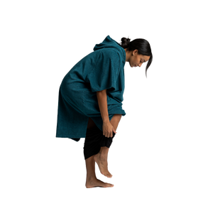 Women's Towelling Poncho Changing Robe - Deep Teal – Red Equipment - AUS