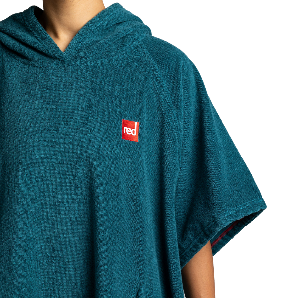 Women's Towelling Poncho Changing Robe - Deep Teal