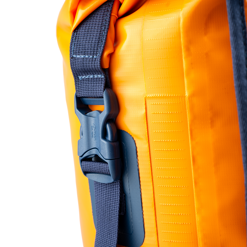 Waterproof Roll Top Dry Bag Backpack 30L - Bitter Orange