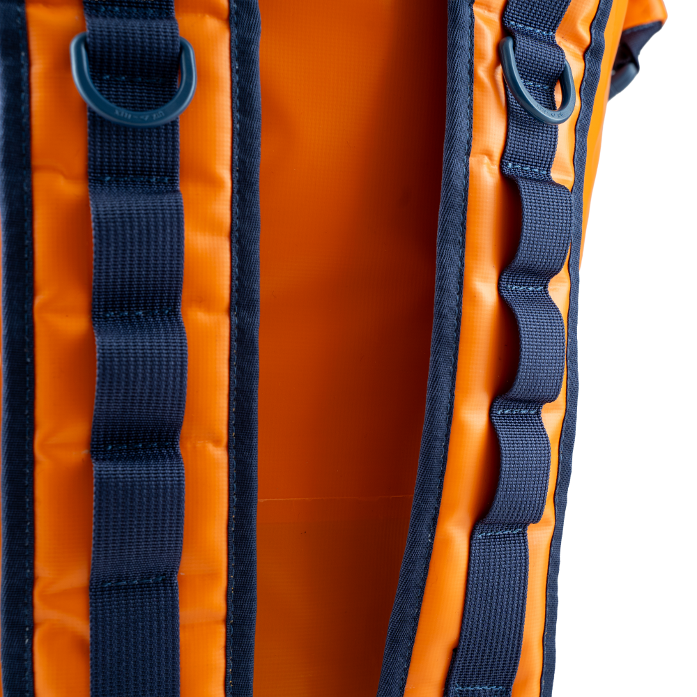 Waterproof Roll Top Dry Bag Backpack 60L - Bitter Orange