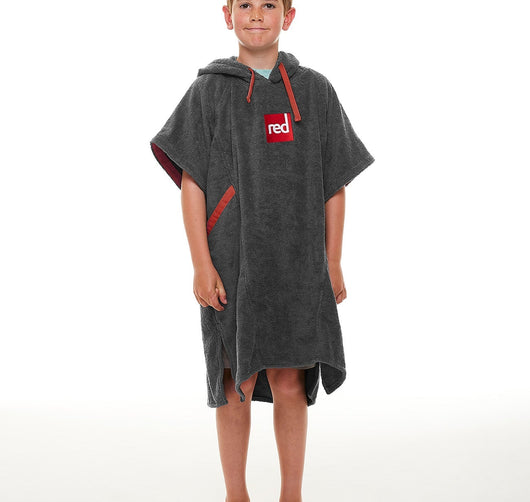 Kid's Hooded Towel Robe - Grey