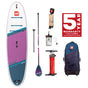 10'6 Ride Purple Inflatable Paddle Board Package